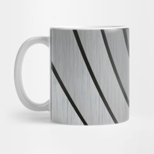 Stripes Abstract silver Art Mug